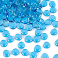 FUTUREPLUSX 1LB Light Blue Flat Glass Marbles, Glass Pebbles Vase Fillers by FuturePlusX