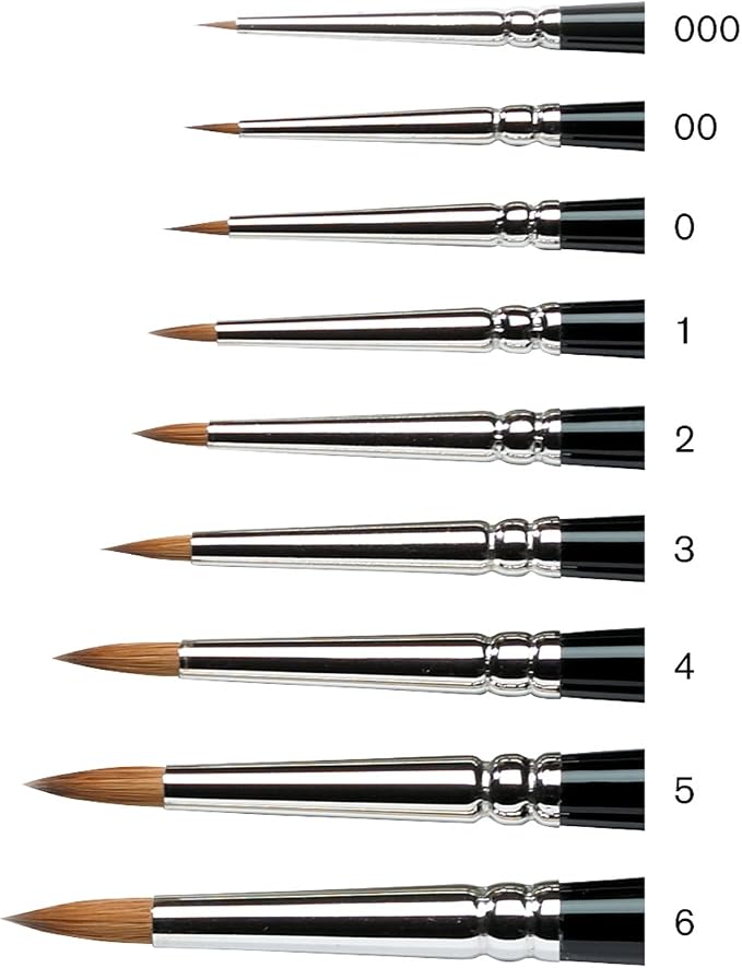 Winsor & Newton Series 7 Kolinsky Sable Miniature Watercolor Brush - Image 4