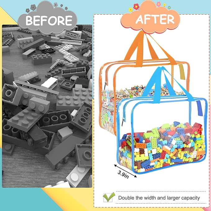 6 Color Large Toy Storage Bags - Image 6