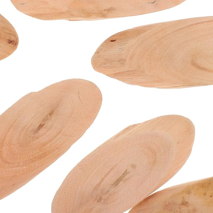 Natural Driftwood Pieces Oval 20 Pcs 3.07X1.06 Inch Rustic Wood Discs - Image 7