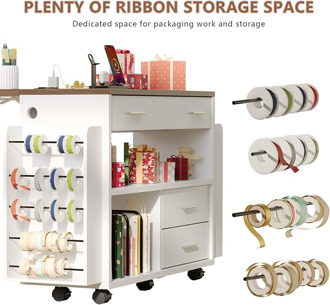 Wrapping Paper Storage Cart - Image 6