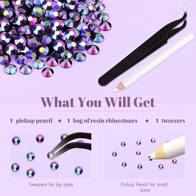 4000PCS 5mm Resin Jelly Rhinestones in Bulk, Bedazzling Flatback Crystals - Image 6