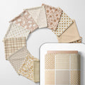 Cotton Satin Patchwork Fabric Panel – 35 Designs, 20×20 cm Squares, Single by FabricsTown