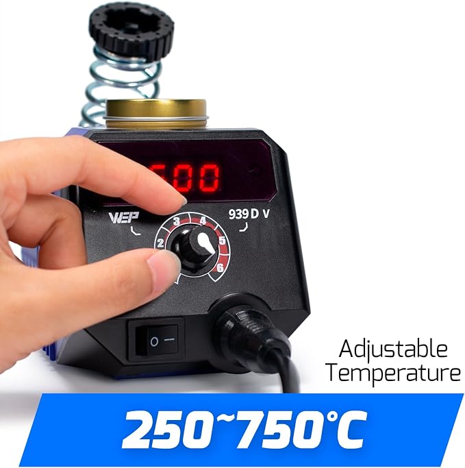 WEP 939D-V Wood Burning Kit 250-750℃/482-1382℉Adjustable Wood Burning Tool - Image 4