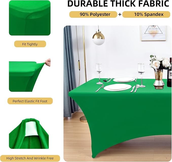 2-Pack 8ft Spandex Table Covers - Image 2