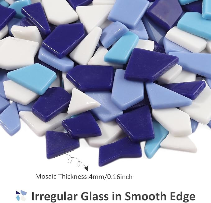Youway Style Blue Glass Mosaic Tiles - Image 5