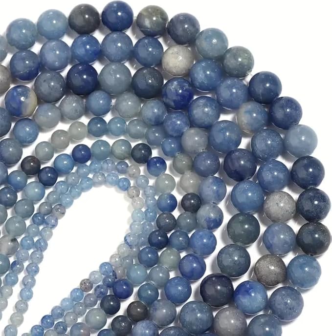 Zenkeeper About 180 Pcs Blue Aventurine Beads by Zenkeeper