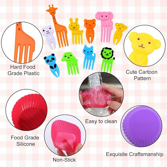 XANGNIER 60 Pcs Silicone Lunch Box Dividers - Image 6