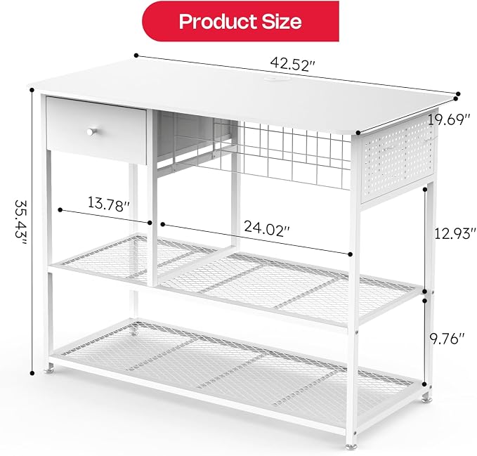 Crafit Extra Large Heat Press Table, Heat Press Stand Desk Cart - Image 9
