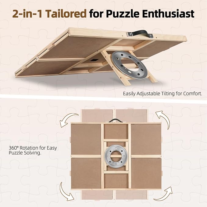 ALL4JIG 2000 Pieces 2-in-1 Tilting&Rotating Puzzle Board - Image 3