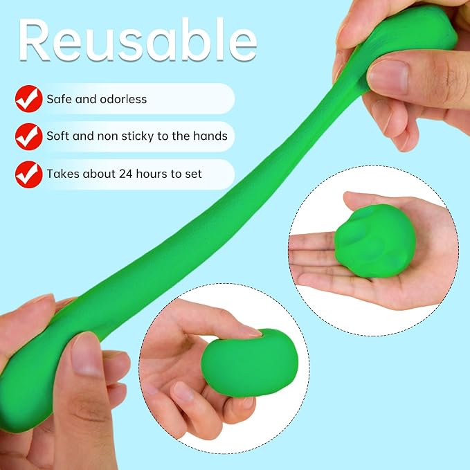 Air Dry Clay, 12 Packs Molding Clay, Foam Clay, Non-Sticky Soft Lightweight Clay - Image 3