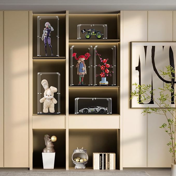 3MM Clear Acrylic Display Case, Zimo momo Self-Assemble Showcase - Image 3