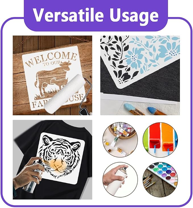 Medusa Stencil Templates 11.69 x 8.27 Inch Plastic Reusable Succubus Art Craft - Image 3