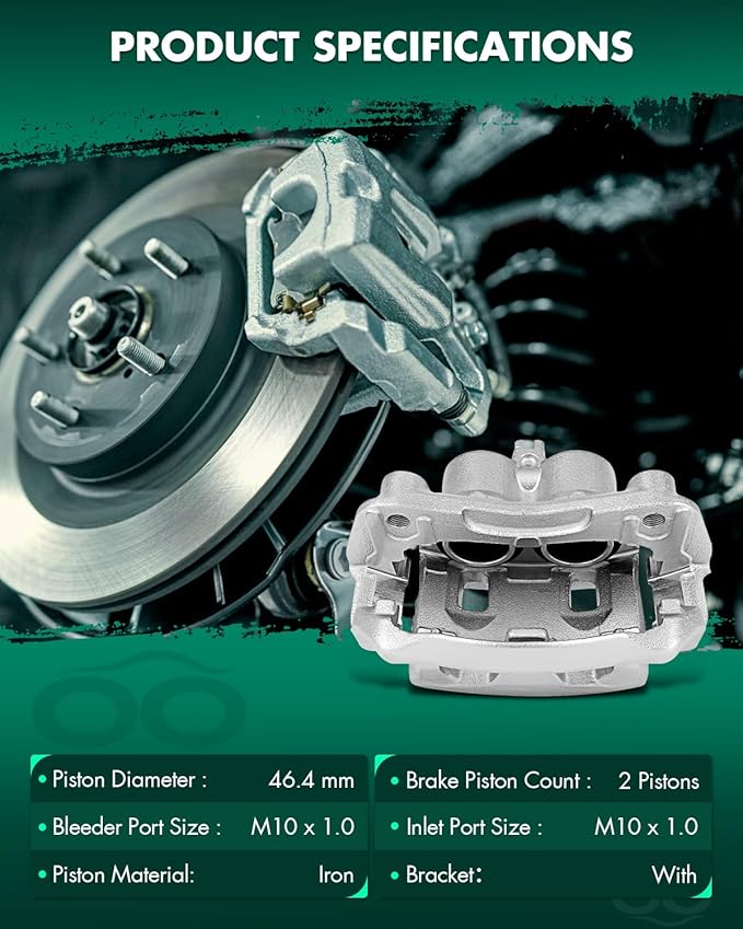 SCITOO 19B3123A 19B3122A Disc Brake Calipers Assembly with Bracket Fit For Nissan Frontier 2005-2021,For Nissan Pathfinder 2005-2012,For Nissan Xterra 2005-2015,For Suzuki Equator 2009-2012