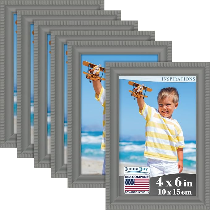 Icona Bay 5x7 Picture Frames, 6 Pack, Contemporary, Inspirations | These Icona by IconaBay