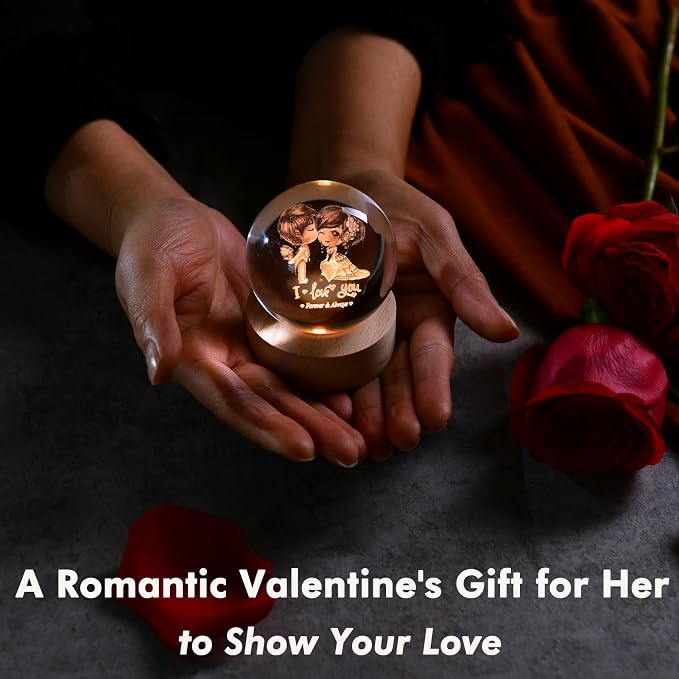 IFOLAINA 3D Couple Crystal Ball Wedding Gifts - Image 3