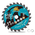 5-1/2 Inch Miter/Table Saw Blades, 24 Teeth ATB TCT Fine Finish Wood Cutting Circular Saw Blade with 5/8 Inch Arbor