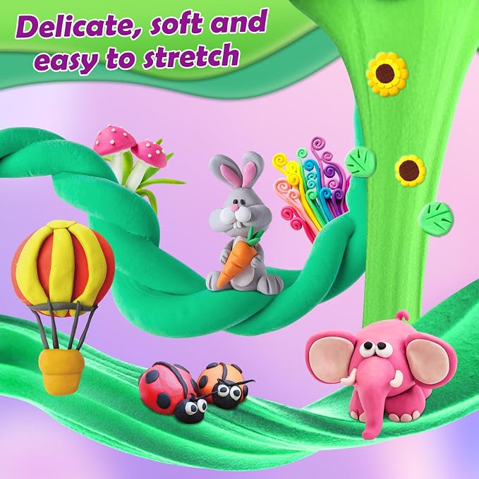 Air Dry Clay, 72 Colors Modeling Magic Clay - Image 5