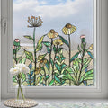 Original Hand Drawn Window Cling Film Stained Glass Border, Double Sided by ChicSkin