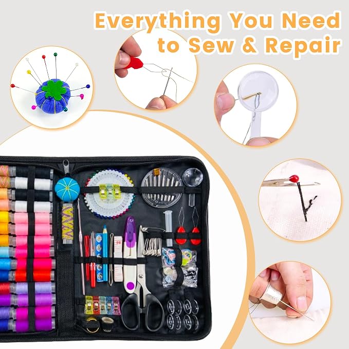 HYHJMISTY Sewing kit, Needle and Thread Kit - Image 4