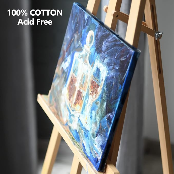 GOTIDEAL 10Pcs Black Stretched Canvases - Image 6