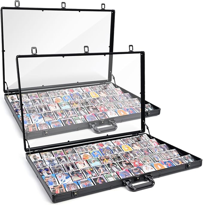 2 Pcs Trade Show Display Case – 34"x22" Large Aluminum Locking Tabletop Showcase by CoJewe