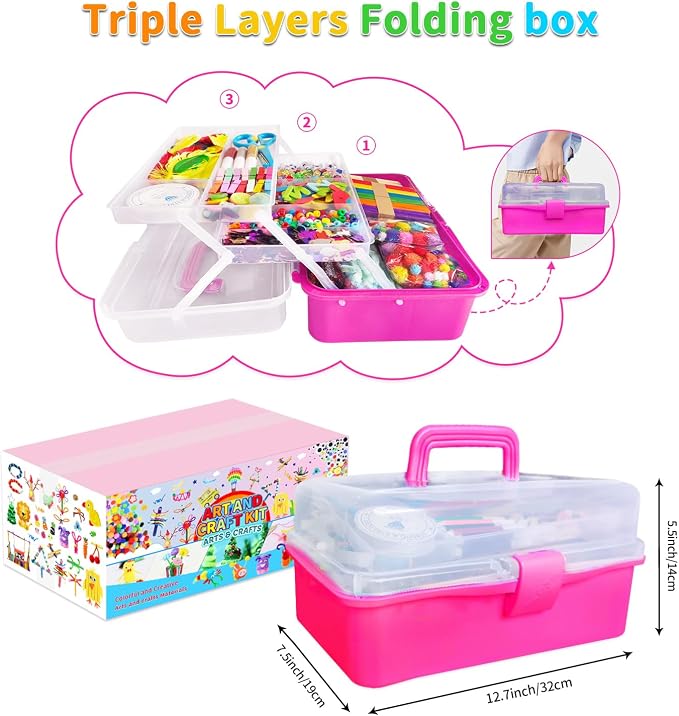 Itopstar 3000+ Kids Arts & Crafts Supplies - Image 2