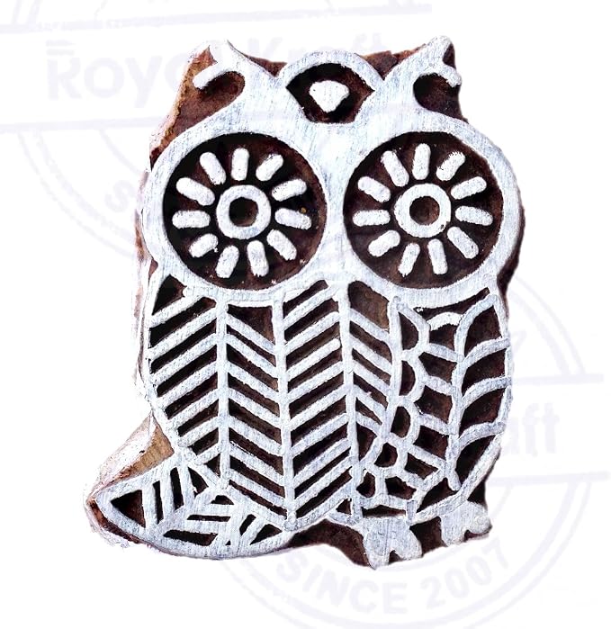 Royal Kraft Wooden Stamps DIY Fabric, Henna Printing Blocks THDtag005 - Image 3
