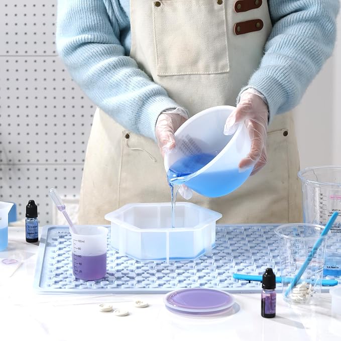 LET'S RESIN Silicone Measuring Cups, 600ml/20oz&100ml Accurate 2 Scales Durable - Image 7