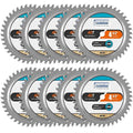 Luckyway 4-1/2 Inch Circular Saw Blade 40T Fine Finish Cutting with 3/8 Inch Arbor, TCT Trim Saw Blade for Cutting Wood, 10-Pack