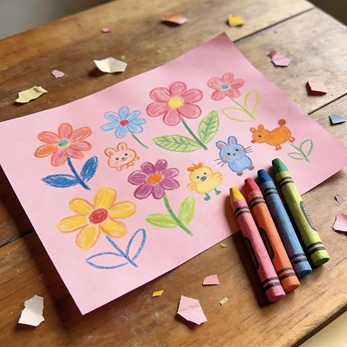 100 Sheets Large Pink Craft Paper - Image 6