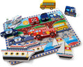 Melissa & Doug Vehicles Wooden Chunky Puzzle, Educational Screen Free Activity by Unknown