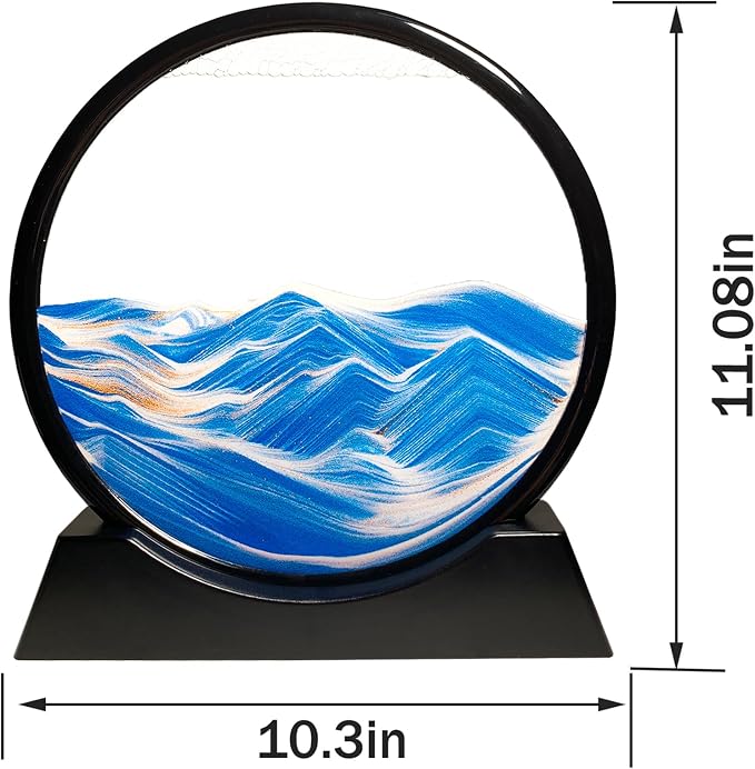 HYUGF 12" Moving Sand Art Picture Ocean Decor - Image 2
