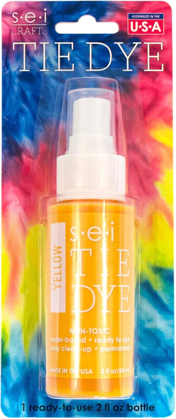 S.E.I. Desert Yellow Tie Dye Spray Bottle: 2oz. Non Toxic Fabric Dye Spray - Image 4