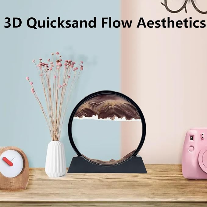 Moving Sand Art Liquid Motion, 3D Deep Sea Sandscape Color Quicksand Decor - Image 5