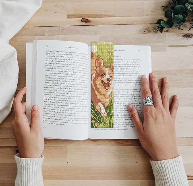NEGEKFKX 6 Pcs Animal Cross Stitch Bookmark Kit - Image 7