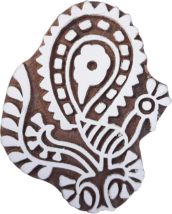Royal Kraft Wooden Stamps DIY Fabric, Henna Printing Blocks THDtag116 - Image 2