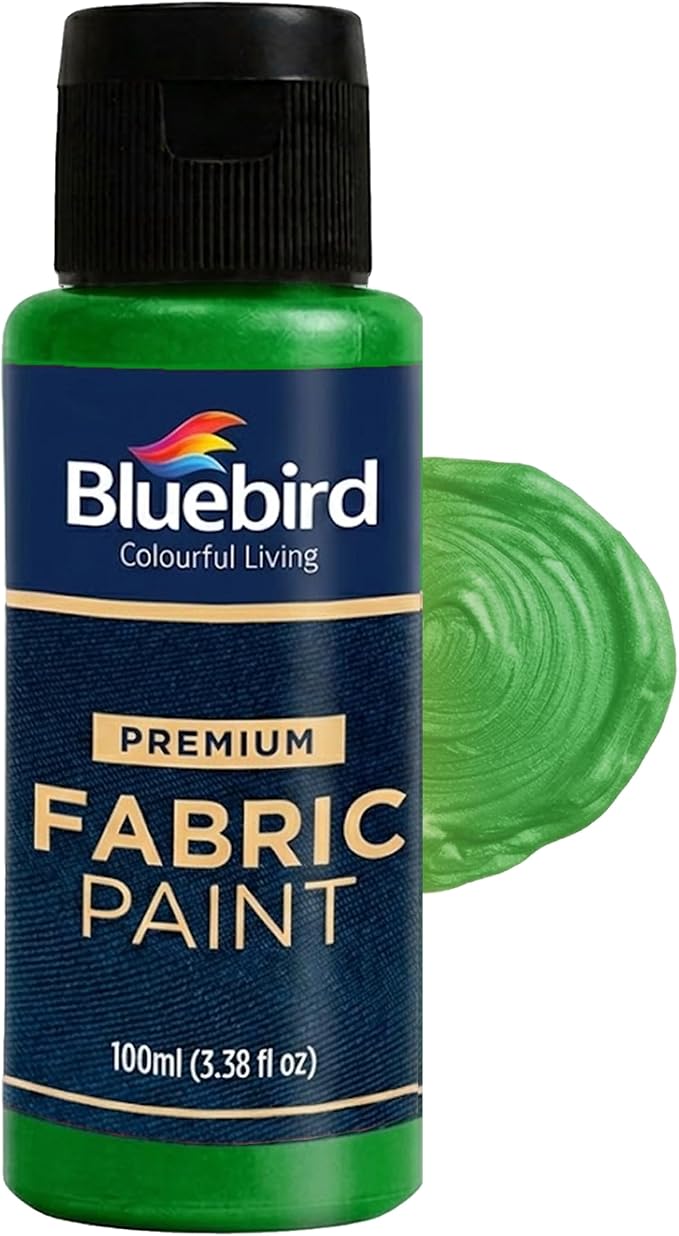 BLUEBIRD Fabric Paint Iridescent Luscious Green by BluebirdArts
