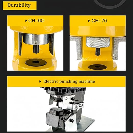 Hydraulic Punch Dies for CH-70, CH-70 Hydraulic Round Hole Punch Die Set, Upper Mold Dia: 26mm, Lower Mold Dia: 40mm for Steel, Copper, Aluminum and Heavy Duty Metal (5.5mm)