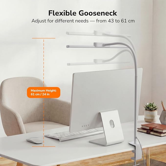 Lepro Led Desk Lamp for Home Office, Metal Architect Lamp - Image 5