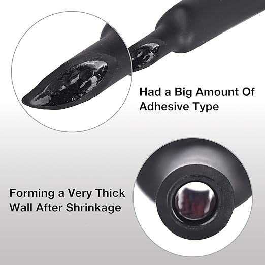 82 Ft XHF 1/2 Inch (13mm) 3:1 Waterproof Heat Shrink Tubing Marine Grade Wire Cable Adhesive Lined Tube Insulation Seal Against Moisture Corrosion and Air Leakage Black
