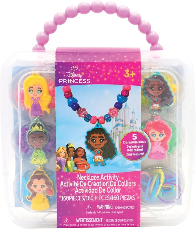 Disney Princess Necklace Activity Case – Jewelry Making Kit by TaraToys