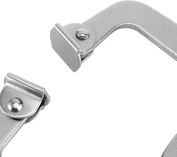 ZOENHOU 4 Pack 6" 9" 11" 14" Face Clamp C-Clamp Locking Pliers, Adjustable Vise Grip Clamps with Swivel Pad and Rubber Handle, Pocket Hole Clamp for Woodworking, Welding, Aligning
