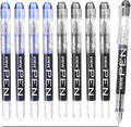 EYEYE Fountain Pens for Writing, 5 Black 4 Blue Disposable Fountain Pens by eyeye