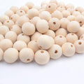 18mm Wooden Beads for Craft, Bead Garland, Farmhouse Decor by Modpion
