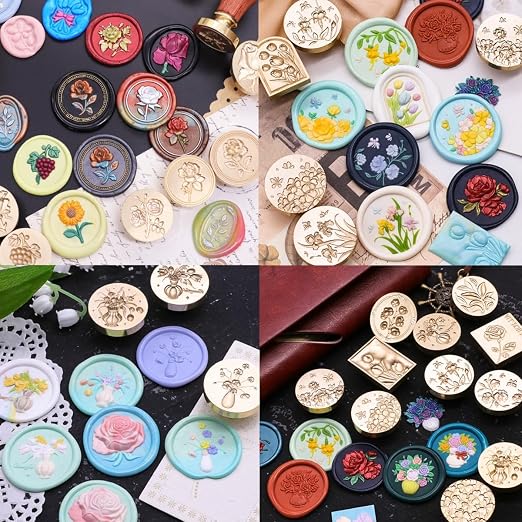 1664 Pieces Wax Seal Beads, Mixed Octagon Sealingwax Bead - Image 8