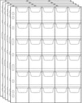 Coin Collecting Pages 5 Sheets 30 Pockets Standard 9Hole Coin Pocket Inserts by UnclePaul