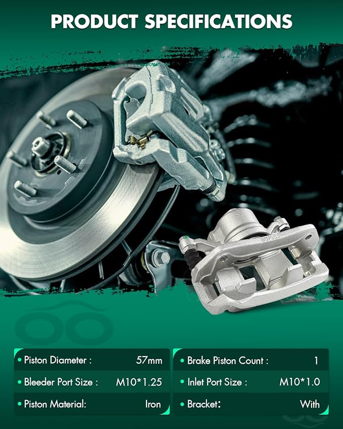 SCITOO 19B7107 Front Right Disc Brake Caliper Assembly w/Bracket For Honda For Accord 2013-2022,For Honda For HR-V 2016-2022