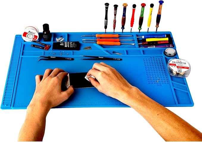 Kaisi S-180 Large Silicone Soldering Mat Magnetic Repair Work Mat, Heat - Image 6