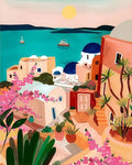 5DDIYART Seaside Town Paint by Numbers by Unknown